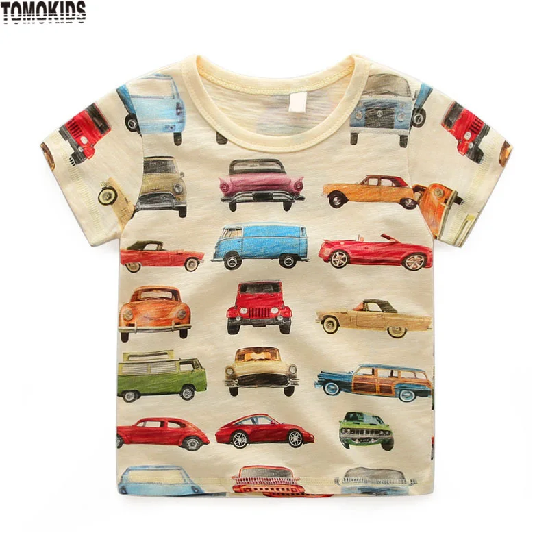 TomoKids Boys T-shirt car printing tops summer new children's clothing baby bottoming shirt
TomoKids Boys T-shirt car printing tops summer new children's clothing baby bottoming shirt