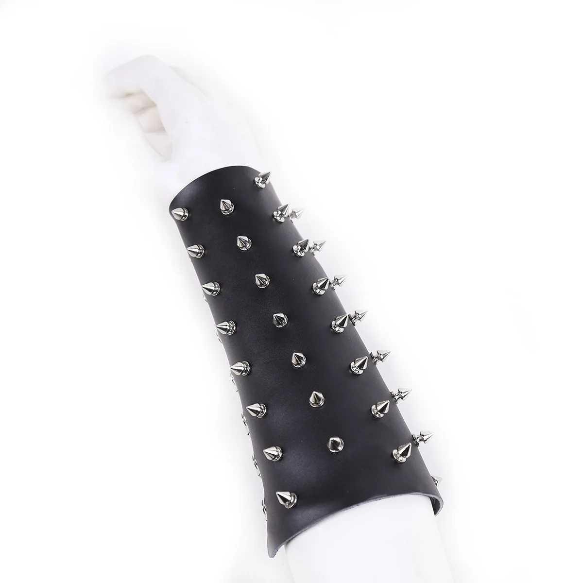 Punk Hippie Style Leather Male Bondage Black Metal Spiked Wrist Arm Splints Sleeve Men's Fetish Restraint Costume
Punk Hippie Style Leather Male Bondage Black Metal Spiked Wrist Arm Splints Sleeve Men's Fetish Restraint Costume