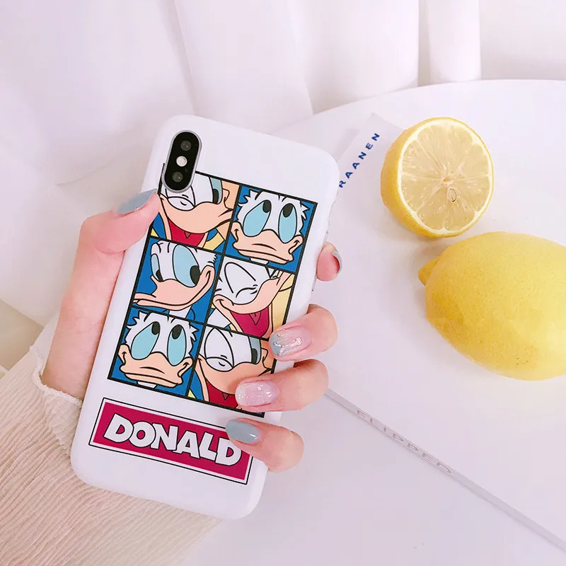 Cartoon Donald Duck Phone Case For iPhone X 6 6s 6 Plus 7 7 Plus Cases White soft silicon TPU Case back cover Coque Fundas Capa
Cartoon Donald Duck Phone Case For iPhone X 6 6s 6 Plus 7 7 Plus Cases White soft silicon TPU Case back cover Coque Fundas Capa