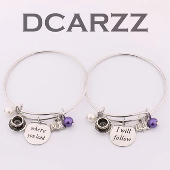 2pcs/set"Where You Lead I Will Follow"Hand Stamped Bangle,Gilmore Girls Inspired Jewelry with Book,Teacup,Pearls Charm Bracelet
2pcs/set"Where You Lead I Will Follow"Hand Stamped Bangle,Gilmore Girls Inspired Jewelry with Book,Teacup,Pearls Charm Bracelet