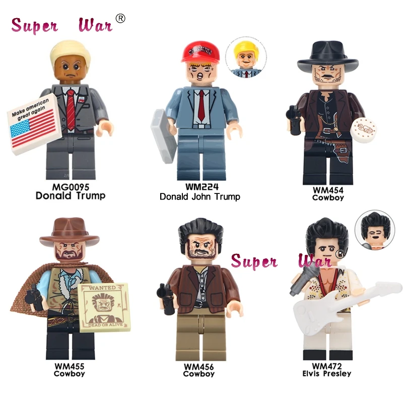 Single Donald Trump Aron Cowboy Halloween The Horror Theme Movie building blocks bricks toys for children
Single Donald Trump Aron Cowboy Halloween The Horror Theme Movie building blocks bricks toys for children
