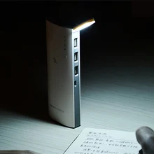 HOCO power bank Portable mini table lamp the syncronisation 10000 mobile power durable 3 usb mouth 2.1a fast charge