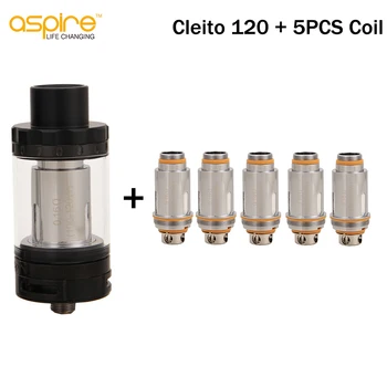 Original Aspire Cleito 120 Tank 4ml With 5PCS Cleito Coils Cleito 120 Atomizer Vape Electronic Cigarette
Original Aspire Cleito 120 Tank 4ml With 5PCS Cleito Coils Cleito 120 Atomizer Vape Electronic Cigarette