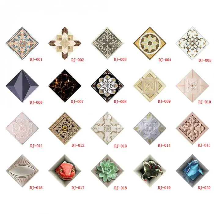 10pcs 8*8CM PVC Modern Tile Stickers Home Decor Self Adhesive Tiles Diagonal 3D Floor Stickers for Decotive Living Room Kitchen 10pcs 8*8CM PVC Modern Tile Stickers Home Decor Self Adhesive Tiles Diagonal 3D Floor Stickers for Decotive Living Room Kitchen