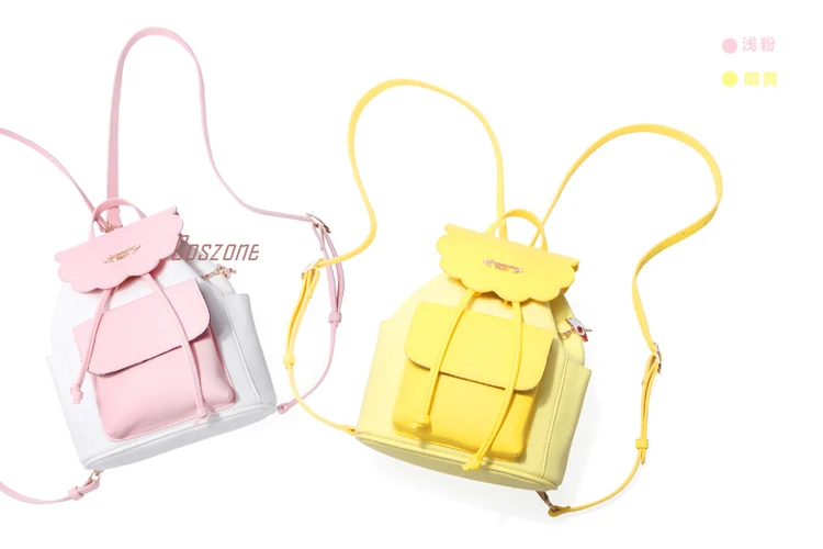 2 Color Anime Card Captor Sakura Cosplay Backpack PU Leather Shoulder Bags Sweet Bag For Girl Gift
2 Color Anime Card Captor Sakura Cosplay Backpack PU Leather Shoulder Bags Sweet Bag For Girl Gift