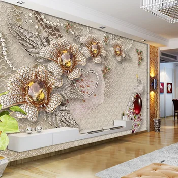 3d papel parede Crystal Peacock Flower Glitter Wallpaper mural 3d photo wallpaper 3d wall Mural for Wedding Room home decor
3d papel parede Crystal Peacock Flower Glitter Wallpaper mural 3d photo wallpaper 3d wall Mural for Wedding Room home decor