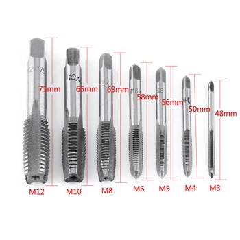 ANENG 7Pcs/Lot Metric Thread Steel Tap Tapping Thread Tap Tool M3, M4, M5, M6, M8, M10, M12 Screw Taps Tool Set
ANENG 7Pcs/Lot Metric Thread Steel Tap Tapping Thread Tap Tool M3, M4, M5, M6, M8, M10, M12 Screw Taps Tool Set