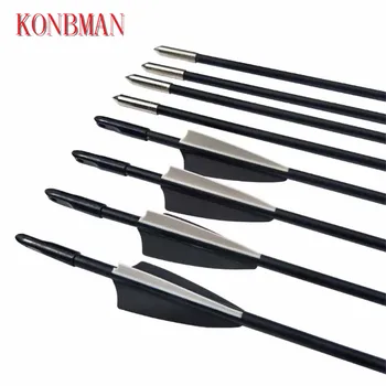 6 / 12pc 31-in spine 800 recurve Fiberglass Arrow Arrow for Recurve Bow or Longbow Practice / Hunting
6 / 12pc 31-in spine 800 recurve Fiberglass Arrow Arrow for Recurve Bow or Longbow Practice / Hunting