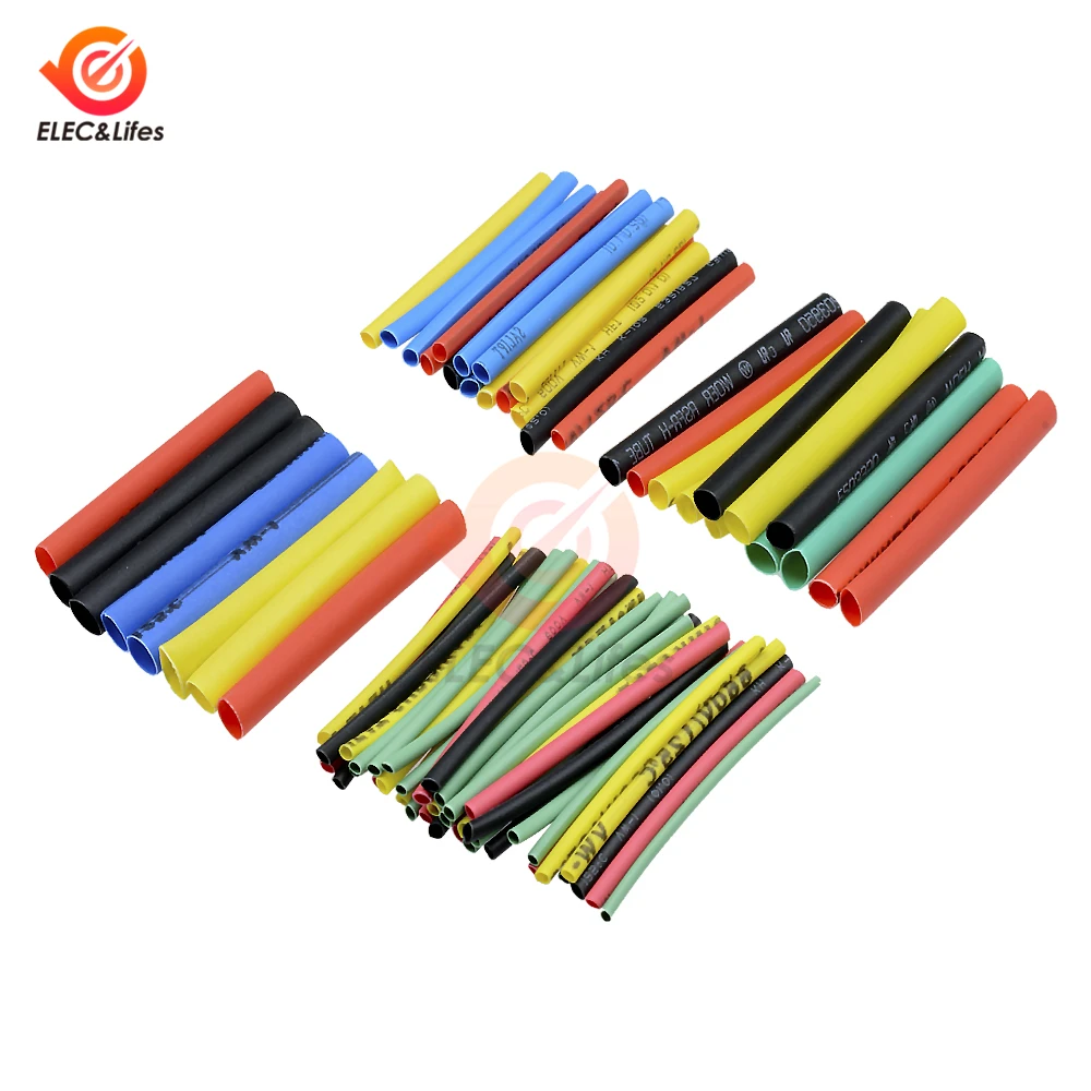 328Pcs/set 2:1 Polyolefin Heat Shrinkable Tube Sleeving Car Electrical Cable Tube kits Wrap Wire 8 Sizes 5 Kind Mixed Color
328Pcs/set 2:1 Polyolefin Heat Shrinkable Tube Sleeving Car Electrical Cable Tube kits Wrap Wire 8 Sizes 5 Kind Mixed Color