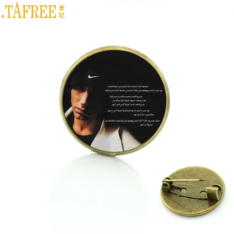TAFREE vintage Eminem brooches pins musician men women Hip-Hop Rap singer jewelry Keep Calm And Love Eminem badge brooch CT34
TAFREE vintage Eminem brooches pins musician men women Hip-Hop Rap singer jewelry Keep Calm And Love Eminem badge brooch CT34