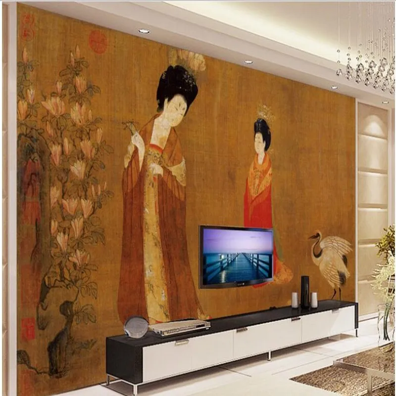 beibehang Custom large - scale murals retro do old hairpin ladies Figure TV backdrop non - woven environmental wallpaper
beibehang Custom large - scale murals retro do old hairpin ladies Figure TV backdrop non - woven environmental wallpaper