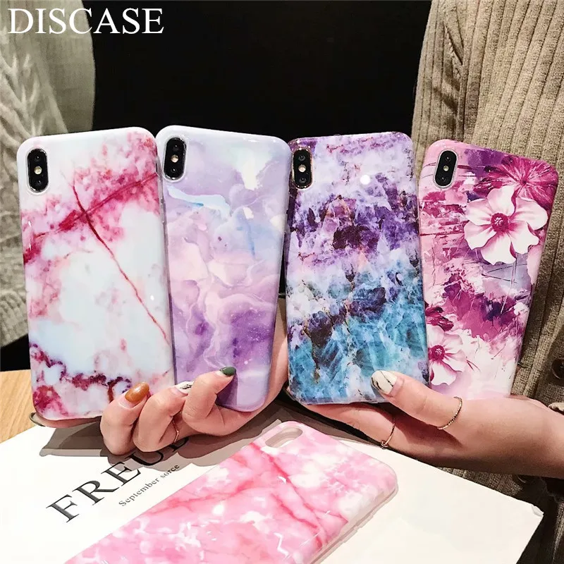 DISCASE Luxury Marble Phone Case For iphone XS MAX XR Glossy IMD Soft Shell All-inclusive Flower For iphone X 8 7 6 6s plus Capa
DISCASE Luxury Marble Phone Case For iphone XS MAX XR Glossy IMD Soft Shell All-inclusive Flower For iphone X 8 7 6 6s plus Capa