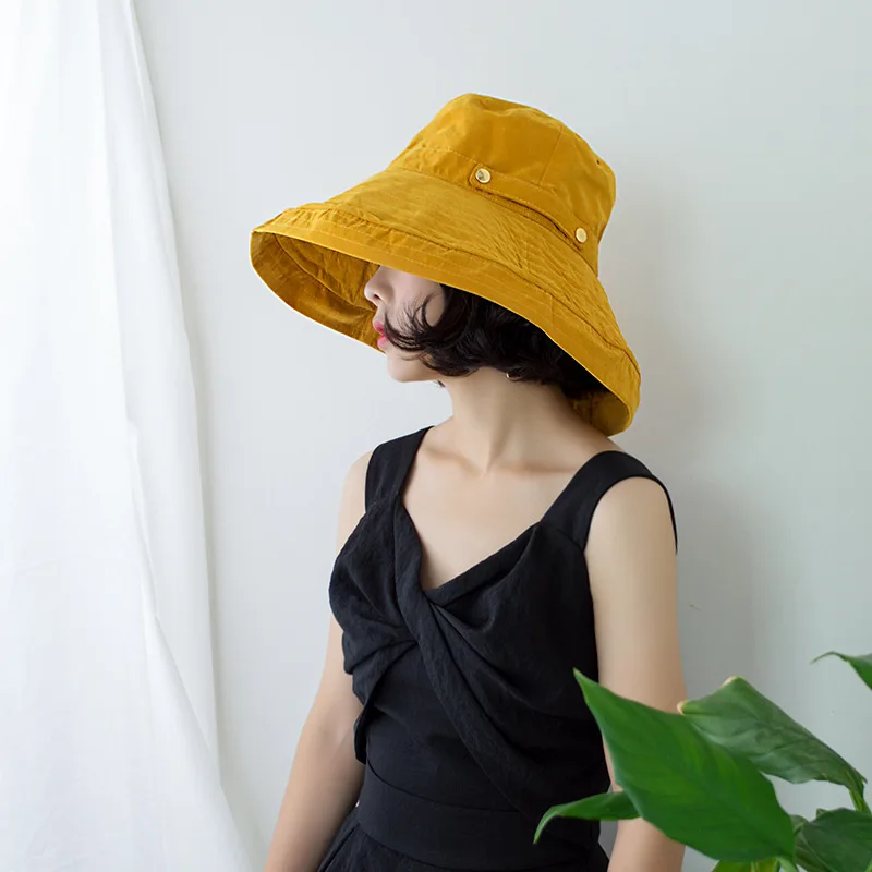 Women Bucket Hats Ladies Sun Hat Summer Beach Cap Cotton Black Blue Yellow Pink Color Wild Casual Solid Cute Hat
Women Bucket Hats Ladies Sun Hat Summer Beach Cap Cotton Black Blue Yellow Pink Color Wild Casual Solid Cute Hat