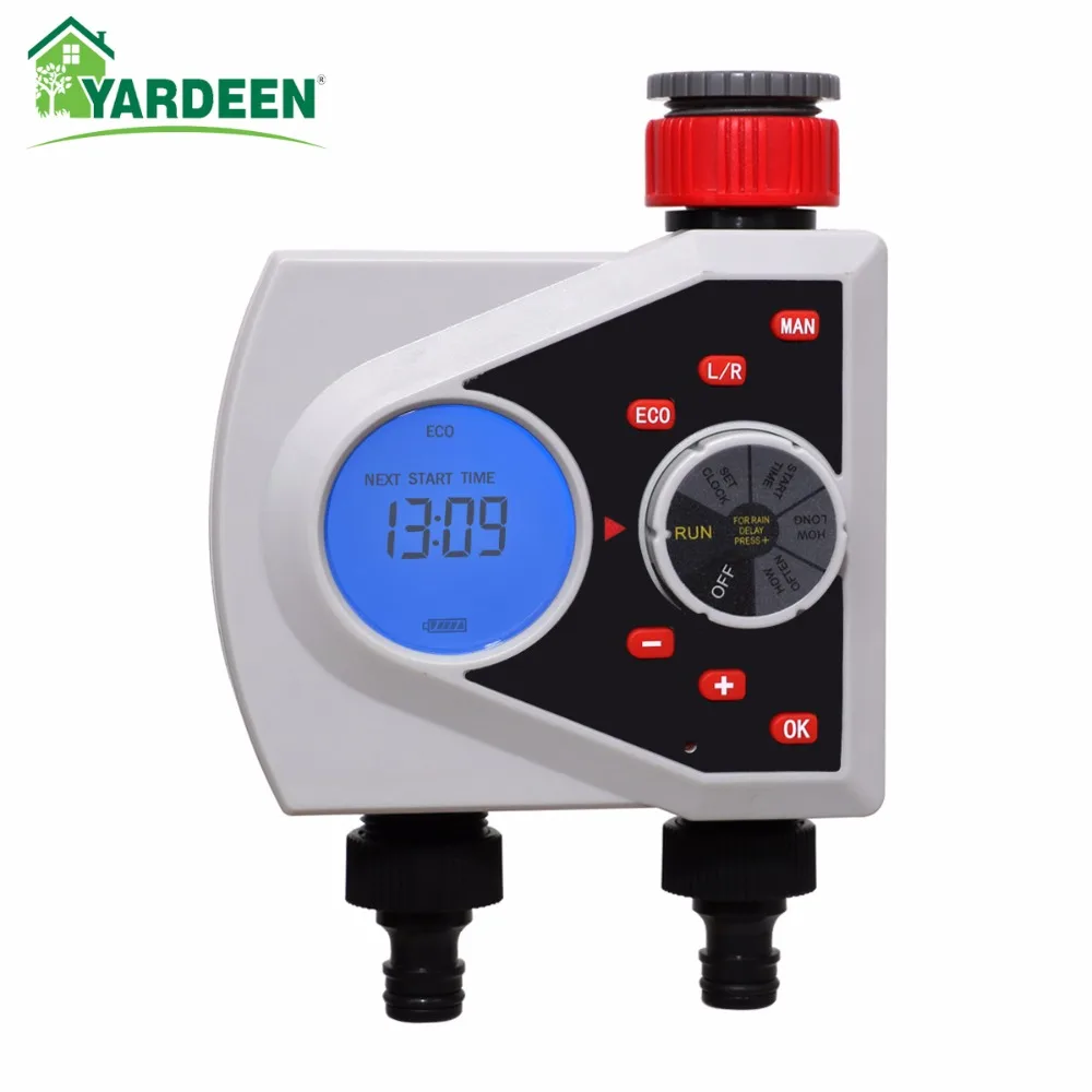 New Arrival Two Outlets Solenoid Valve Water Timer Digital Irrigation Timer Garden Watering Timer Automatic Controller System
New Arrival Two Outlets Solenoid Valve Water Timer Digital Irrigation Timer Garden Watering Timer Automatic Controller System