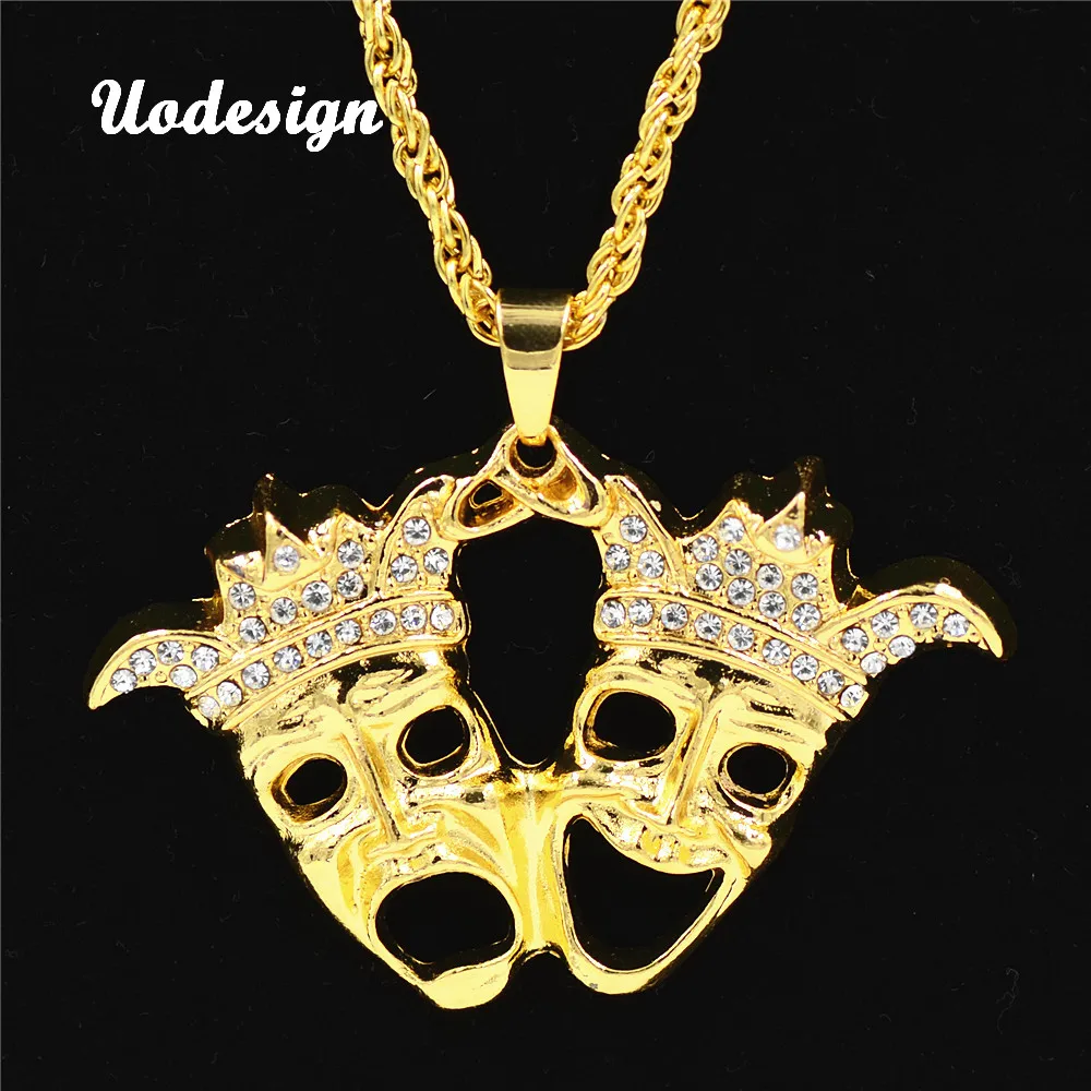 Ожерелье с двойной подвеской в стиле хип хоп|hiphop chain|chain for menchain men silver |