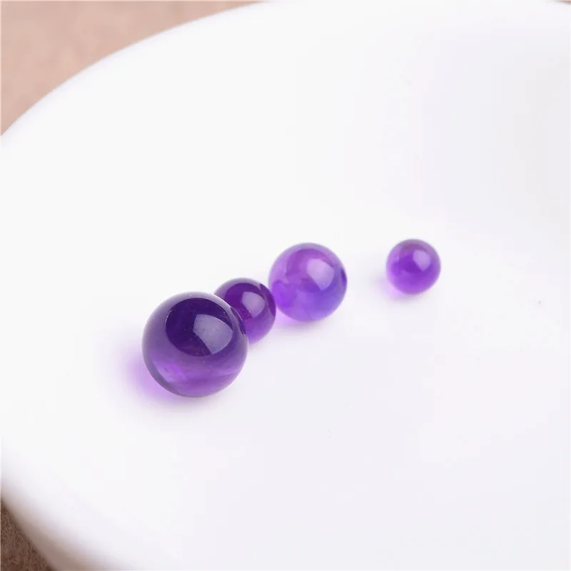 1PC Natural Amethyst Purple Crystal Round Loose Beads for DIY Bracelet Necklace Earring Fine Jewelry Making
1PC Natural Amethyst Purple Crystal Round Loose Beads for DIY Bracelet Necklace Earring Fine Jewelry Making