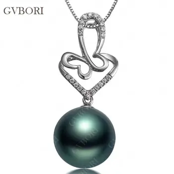2016 GVBORI Tahiti Black Pearls Pendant +925 Sterling Silver Chain Necklace Fashion Style Fine Jewelry Free Shipping PP184YW
2016 GVBORI Tahiti Black Pearls Pendant +925 Sterling Silver Chain Necklace Fashion Style Fine Jewelry Free Shipping PP184YW