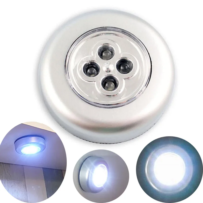 4 LED Touch Night Light Home Kitchen Under Cabinet Closet Push Stick On Lamp Touch Lamp LED light lamparas de techo Touch Light
4 LED Touch Night Light Home Kitchen Under Cabinet Closet Push Stick On Lamp Touch Lamp LED light lamparas de techo Touch Light