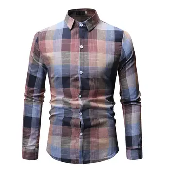 MOGU New Homme Apring Long Sleeve Casual Shirts Cotton Plus 3XL Plaid Print Classic Blouse Square Collar High Quality Men Tops
MOGU New Homme Apring Long Sleeve Casual Shirts Cotton Plus 3XL Plaid Print Classic Blouse Square Collar High Quality Men Tops
