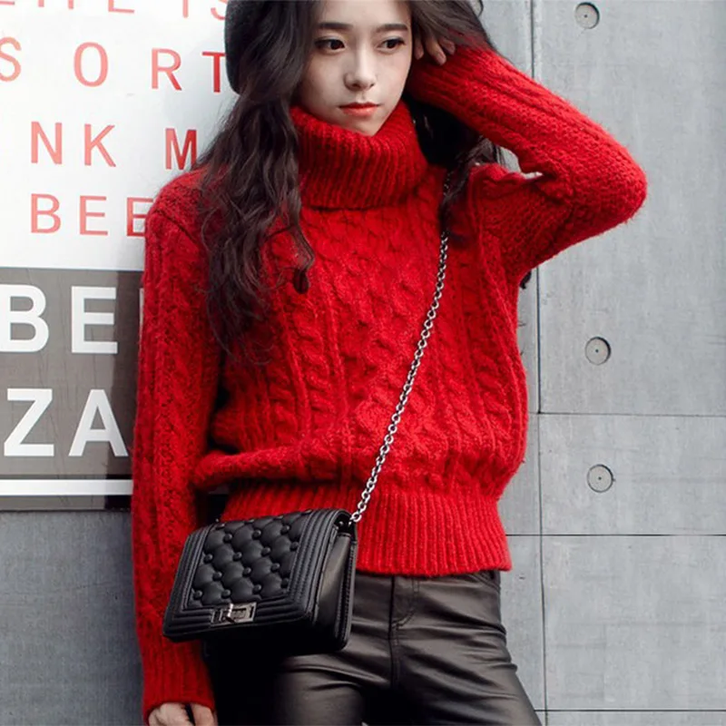 Sweaters Turtleneck Ribbed Sweater Pullover Harajuku Jumper Winter Autumn 2018 Fall Tops White Korean Knitwear Christmas Sweater
Sweaters Turtleneck Ribbed Sweater Pullover Harajuku Jumper Winter Autumn 2018 Fall Tops White Korean Knitwear Christmas Sweater