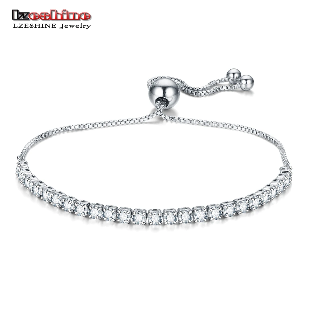 LZESHINE Adjustable Tennis Bracelet & Bangle with Clear CZ Female Charming Jewelry Gifts Silver Color Chain Bracelet for Women
LZESHINE Adjustable Tennis Bracelet & Bangle with Clear CZ Female Charming Jewelry Gifts Silver Color Chain Bracelet for Women