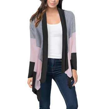 New Women Cardigan Autumn Long Sleeve Irregular Patchwork Women's Shawl Sweater Cardigans Female Loose Ladies Coat Outerwear
New Women Cardigan Autumn Long Sleeve Irregular Patchwork Women's Shawl Sweater Cardigans Female Loose Ladies Coat Outerwear