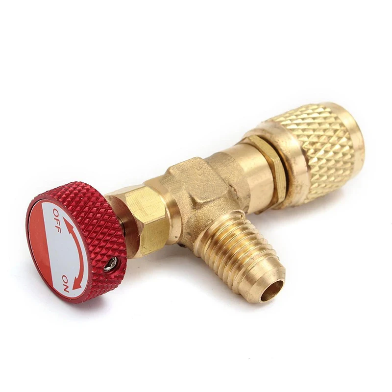 1pc Red Knob R410A Refrigerant Copper Flow Control Valve Mayitr For Charging Hose 1/4"-5/16
1pc Red Knob R410A Refrigerant Copper Flow Control Valve Mayitr For Charging Hose 1/4"-5/16