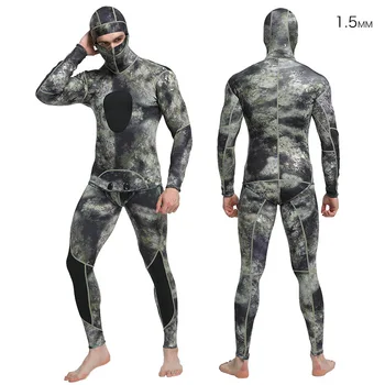 New 1.5mm Camouflage Diving Suit Chloroprene Rubber Split Two-piece Fishing Hunting Diving Suit For Men
New 1.5mm Camouflage Diving Suit Chloroprene Rubber Split Two-piece Fishing Hunting Diving Suit For Men