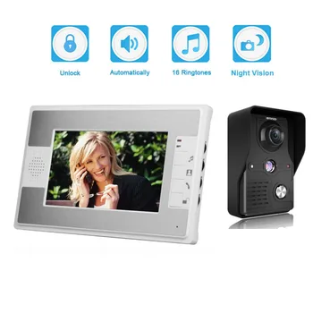 7 inch TFT LCD Video Intercom LED Night Vision Door Camera Of Home Entry Intercom Kit
7 inch TFT LCD Video Intercom LED Night Vision Door Camera Of Home Entry Intercom Kit
