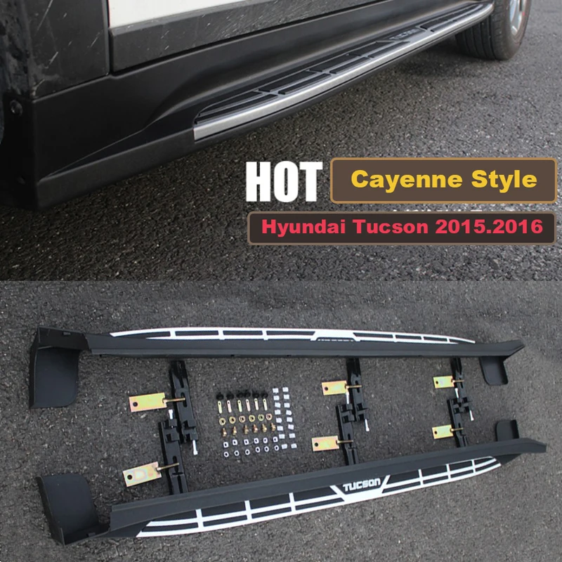 For Hyundai Tucson 2015.2016.2017 Car Running Boards Auto Side Step Bar Pedals High Quality Brand New Cayenne Style Nerf Bars
For Hyundai Tucson 2015.2016.2017 Car Running Boards Auto Side Step Bar Pedals High Quality Brand New Cayenne Style Nerf Bars