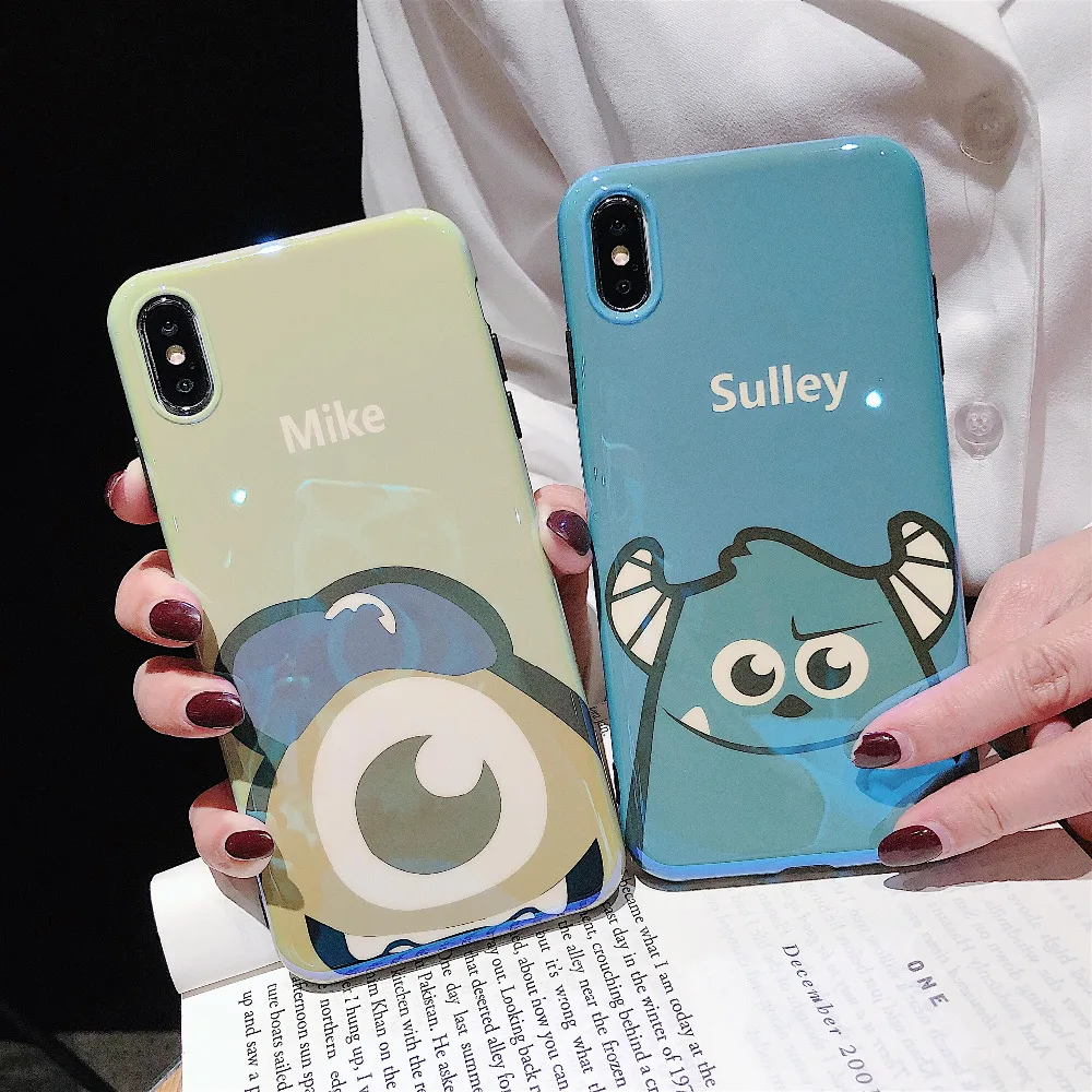 Cartoon cute Monsters university sulley and mike pattern blu-ray soft silicon case for iphone X XR 6 6s 7 8 plus cover capa
Cartoon cute Monsters university sulley and mike pattern blu-ray soft silicon case for iphone X XR 6 6s 7 8 plus cover capa