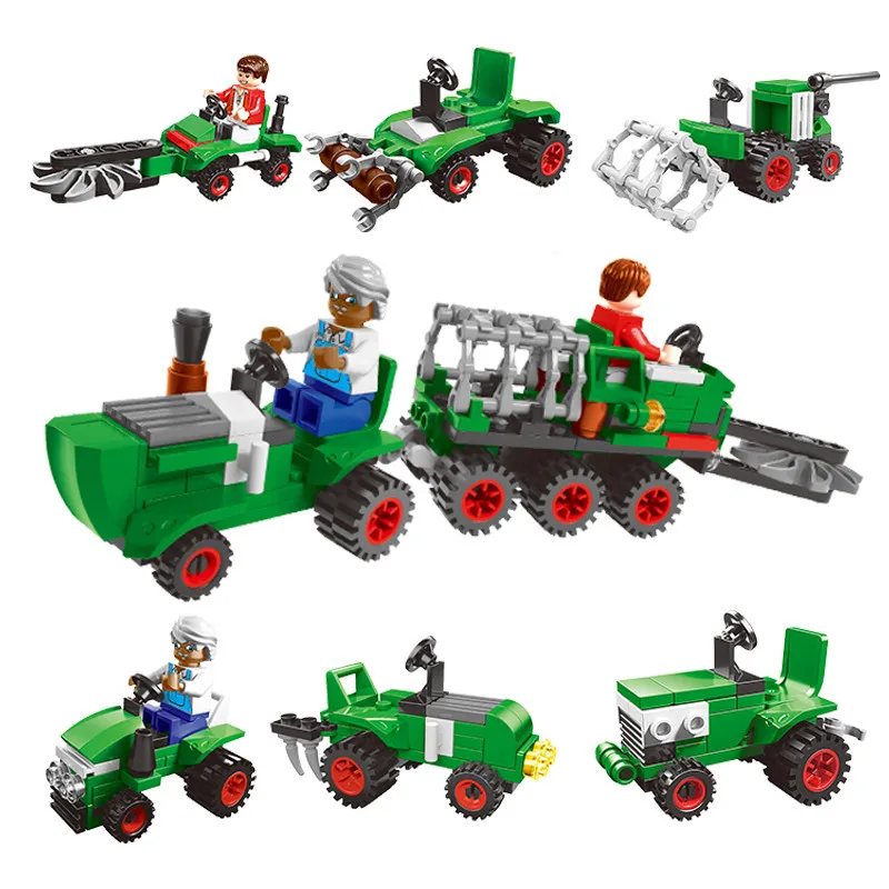 12Pcs City series Happy Ranch Tractor Harvester Model Building Blocks Enlighten Toys For Children Compatible with Lego
12Pcs City series Happy Ranch Tractor Harvester Model Building Blocks Enlighten Toys For Children Compatible with Lego