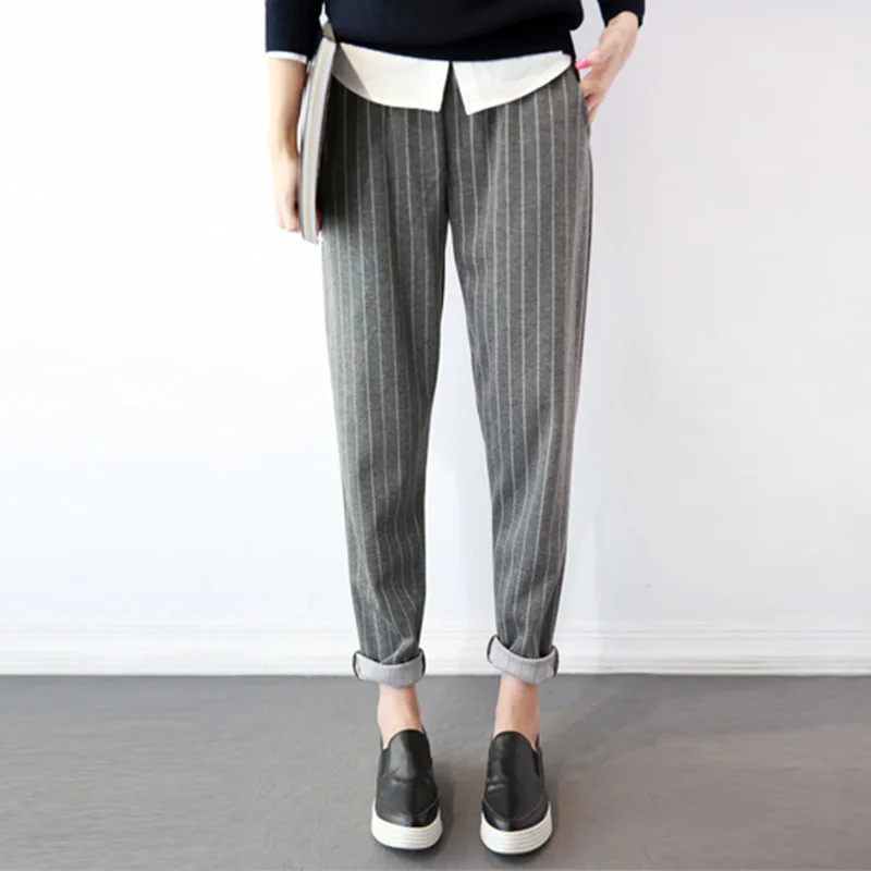 New ZANZEA Women Elastic Waist Stripe Cotton Linen OL Work Harem Pantalon Long Pants Pockets Turnip Trousers Plus Size
New ZANZEA Women Elastic Waist Stripe Cotton Linen OL Work Harem Pantalon Long Pants Pockets Turnip Trousers Plus Size