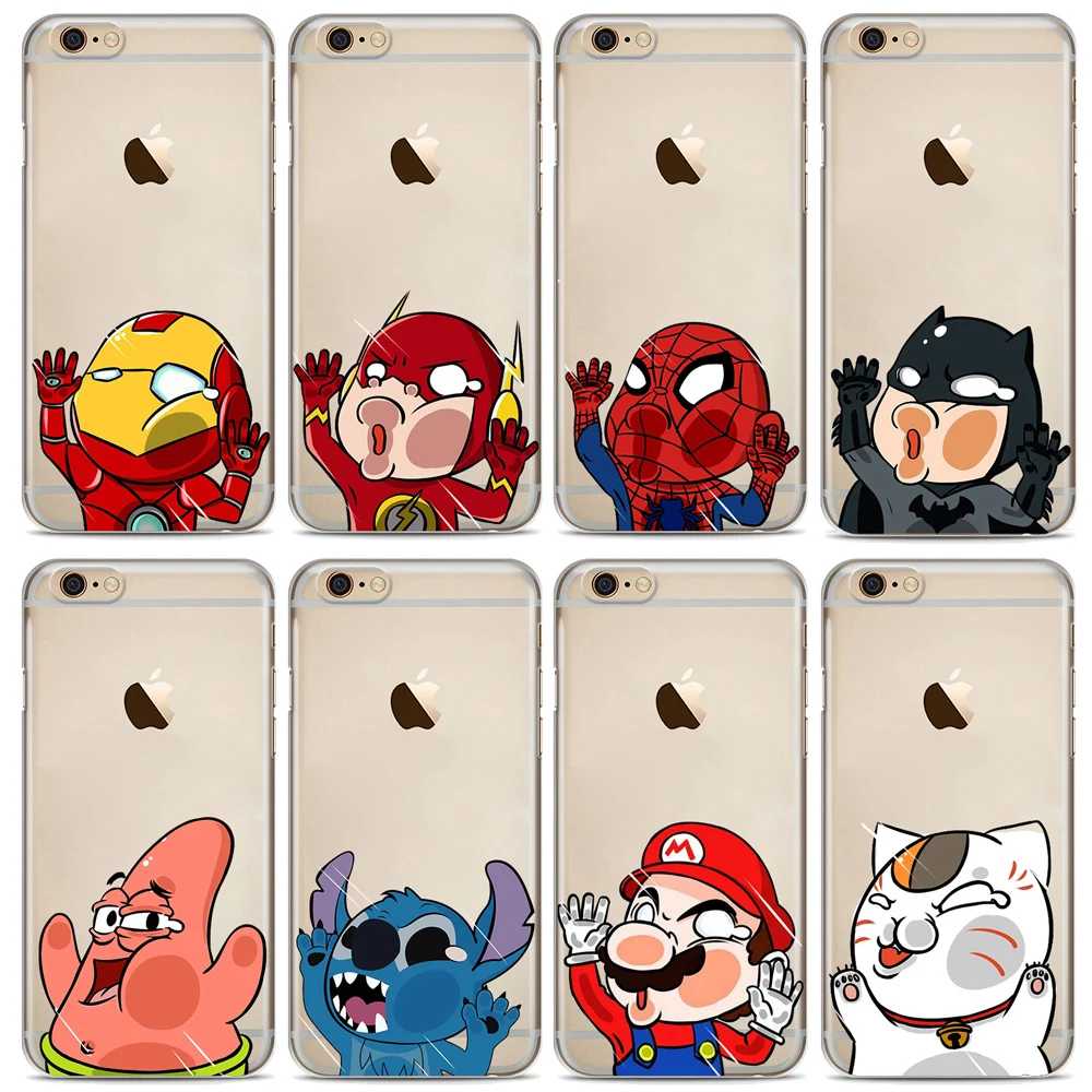 For iphone X 8 8Plus 7 7Plus 6 6S Plus 5 5S SE Cute Funny SuperHero Batman Stitch LOL Japan comics Soft Silicon Phone Case
For iphone X 8 8Plus 7 7Plus 6 6S Plus 5 5S SE Cute Funny SuperHero Batman Stitch LOL Japan comics Soft Silicon Phone Case