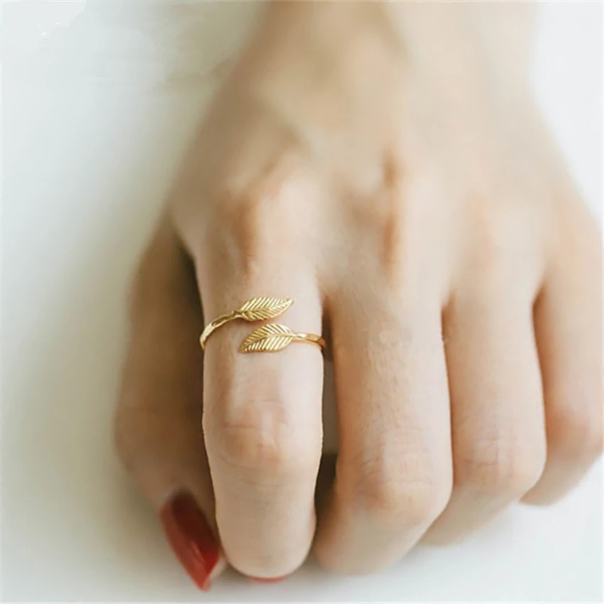 Charm Double Leaf Rings Women BFF Fashion Jewelry Silver Engagement Bague Femme Wedding Gift Gold Aneis Feminino Merry Christmas
Charm Double Leaf Rings Women BFF Fashion Jewelry Silver Engagement Bague Femme Wedding Gift Gold Aneis Feminino Merry Christmas