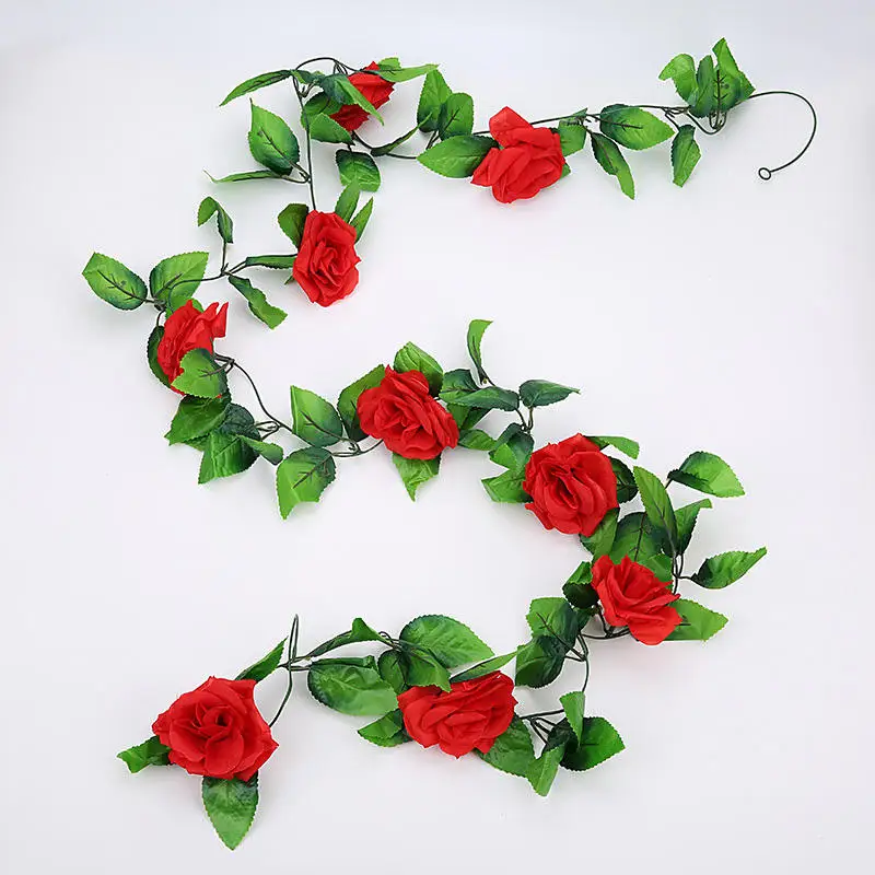 245 CM/lot Silk Roses Green Leaves Fake Plants Home Wedding Decoration Fake Leaf Diy Hanging Garland Artificial Flowers
245 CM/lot Silk Roses Green Leaves Fake Plants Home Wedding Decoration Fake Leaf Diy Hanging Garland Artificial Flowers