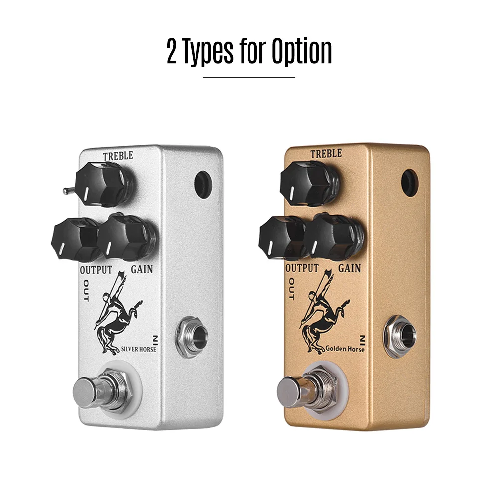 MOSKY Silver/ Golden Horse Guitar Pedal Overdrive Boost Guitar Effect Pedal Full Metal Shell True Bypass 2 Colors for Option
MOSKY Silver/ Golden Horse Guitar Pedal Overdrive Boost Guitar Effect Pedal Full Metal Shell True Bypass 2 Colors for Option