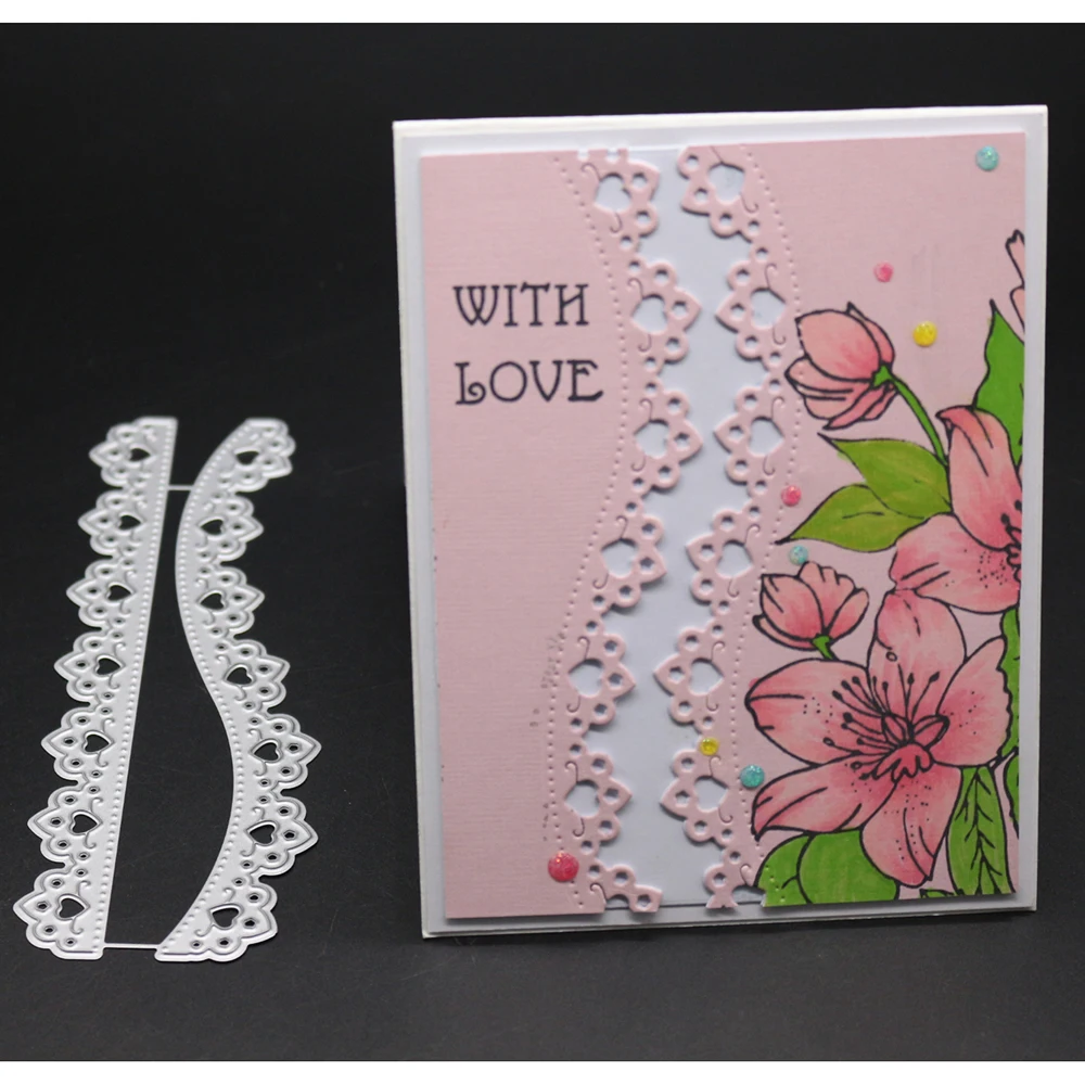 Heart Love strings 14x4.9CM Metal Cutting Dies Stencil Scrapbook Album Embossing For Gift Card Making Handcrafts
Heart Love strings 14x4.9CM Metal Cutting Dies Stencil Scrapbook Album Embossing For Gift Card Making Handcrafts