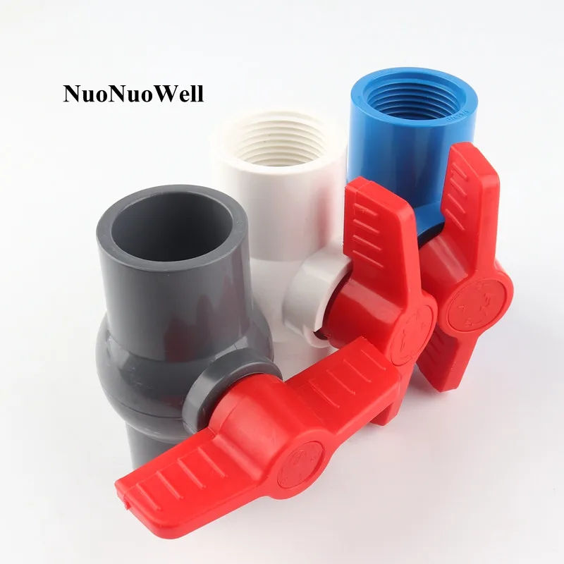 12pcs 32mm PVC Ball Valve 1" Female Thread Globe Valve Aquarium Tank DIY Tools Garden Irrigation System Water Pipe Connectors
12pcs 32mm PVC Ball Valve 1" Female Thread Globe Valve Aquarium Tank DIY Tools Garden Irrigation System Water Pipe Connectors
