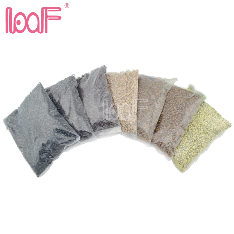 LOOF 10bags(50000 pcs) 5.0x3.0x3.0mm silicone Micro Rings Links Beads For I tip Human Hair Extensions 7 Colors Available
LOOF 10bags(50000 pcs) 5.0x3.0x3.0mm silicone Micro Rings Links Beads For I tip Human Hair Extensions 7 Colors Available