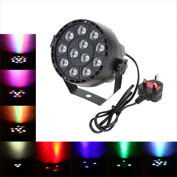 

Lixada DMX-512 RGBW LED High Power Stage PAR Light Lighting Strobe 15W AC 90-240V Professional 8 Channel Party Disco Show