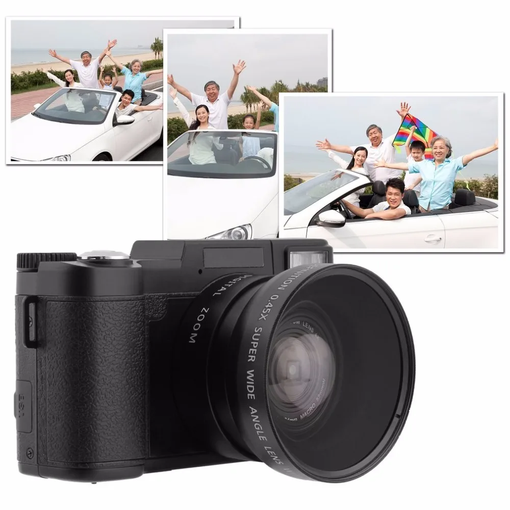 

HD Digital Camera DC-R2 Zoom Lens 4X Digital Zoom Macro 52mmW 3.0" TFT 24.0MP Baicmos Camcorder