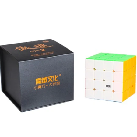 Фото Магнитный скоростной куб MoYu AoSu GTS2 M 4x4x4 без наклеек moyu aosu gts m яркий | Игрушки и хобби
