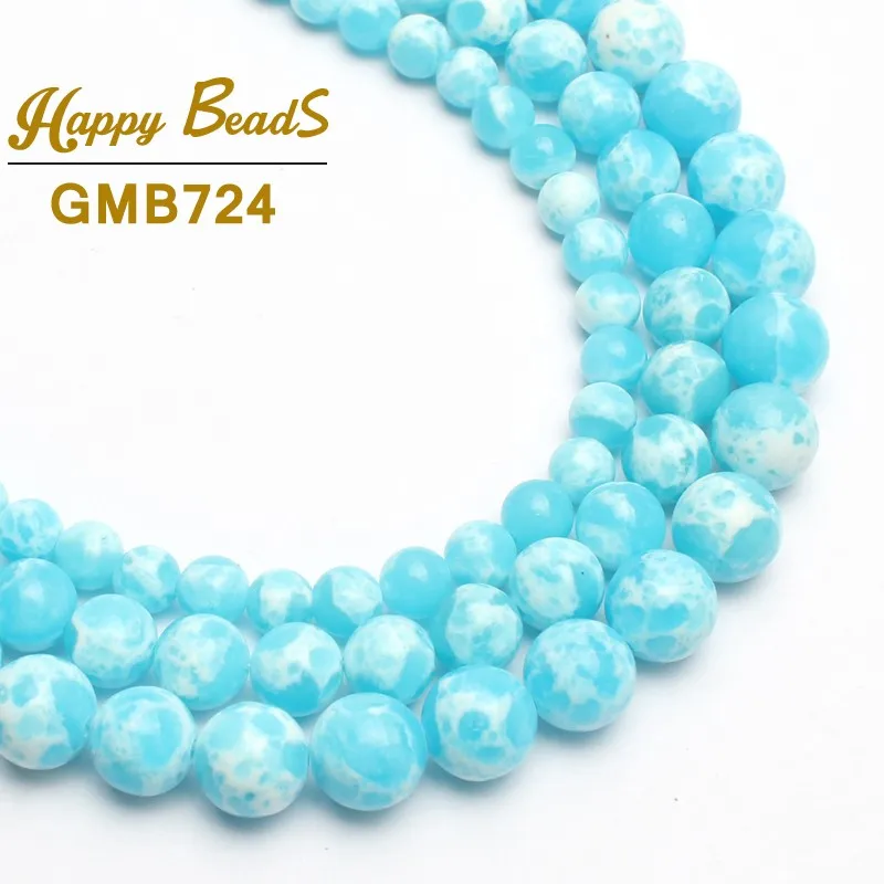 Wholesale Sky-Blue Imperial Stone Beads For Jewelry Making Natural Stone Beads DIY Bracelet Choker Jewellery 6/8/10mm 15''
Wholesale Sky-Blue Imperial Stone Beads For Jewelry Making Natural Stone Beads DIY Bracelet Choker Jewellery 6/8/10mm 15''