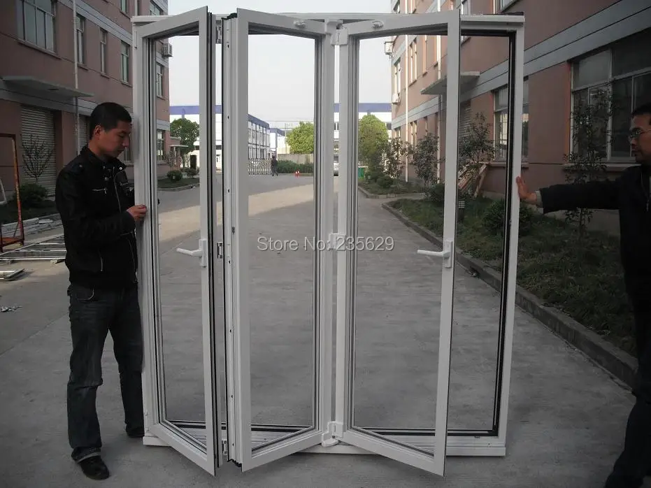 Image Aluminium Folding door, Aluminium Bi folding Exterior Doors, Aluminum Folding Door Systems, Exterior Aluminium Folding Doors