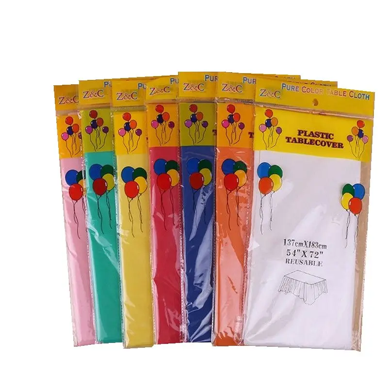 1pcs 183*137cm Solid color Disposable Tablecovers Plastic Tablecloth Waterproof Oilproof Table Cloth Party Catering Event supply
1pcs 183*137cm Solid color Disposable Tablecovers Plastic Tablecloth Waterproof Oilproof Table Cloth Party Catering Event supply