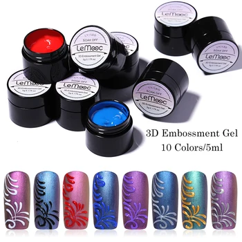 LEMOOC 5ml Embossment Gel 3D Emboss Drawing Painting Gel Silver gold DIY Soak Off Nail Art Gel Polish Varnish
LEMOOC 5ml Embossment Gel 3D Emboss Drawing Painting Gel Silver gold DIY Soak Off Nail Art Gel Polish Varnish