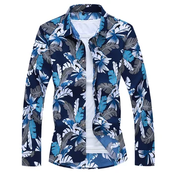 Men Hawaiian Shirt Long Sleeve Floral Print Mens Dress Formal Shirts Camisa Social Masculina Men Casual Slim Fit Tops Shirt 7XL
Men Hawaiian Shirt Long Sleeve Floral Print Mens Dress Formal Shirts Camisa Social Masculina Men Casual Slim Fit Tops Shirt 7XL