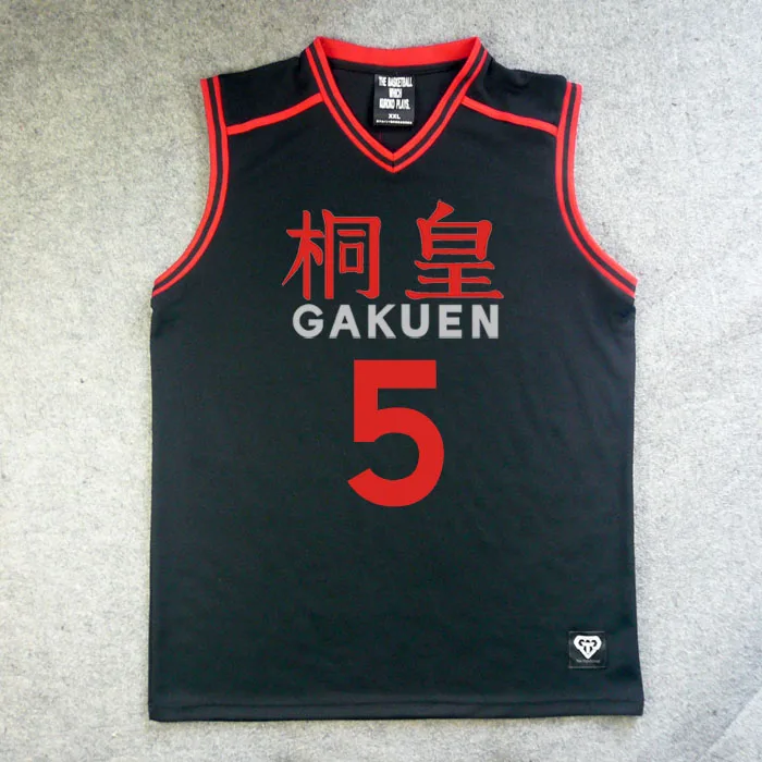 Anime Kuroko No Basuke Basket Tops School Basketball Team Jersey GAKUEN No.5 Aomine Daiki Cosplay Costume Men Sportwear Uniforms
Anime Kuroko No Basuke Basket Tops School Basketball Team Jersey GAKUEN No.5 Aomine Daiki Cosplay Costume Men Sportwear Uniforms