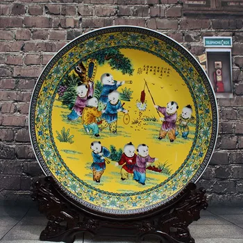 Artistic Ceramic Porcelain Decoration Plate Chinese Traditional Collection with Printed Vivid Childhood Painting
Artistic Ceramic Porcelain Decoration Plate Chinese Traditional Collection with Printed Vivid Childhood Painting